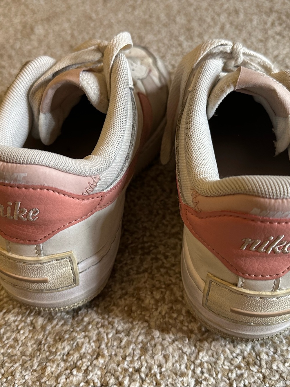 Nike Air Force 1 Shadow - Phantom/Pink Oxford - Women’s Size 6.5 - Picture 5 of 6